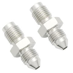 -3 AN AN3 Male Flare to 3/8-24 Male Inverted Thread Pipe 3AN to 3/8-24 (2 Pack)