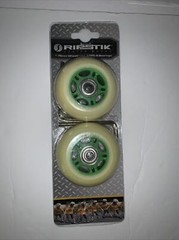 Razor Ripstik Caster Board 76mm ABEC -5 Set of Two Wheels Green NOS