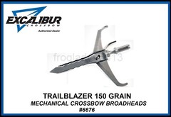 EXCALIBUR Trailblazer 3 Blade 150 Gr Mechanical Crossbow Broadheads 2″ Cut 3 Pk