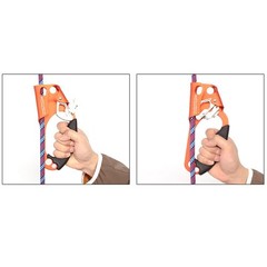 Hand Ascender Rock Tree Climbing 8-13mm Rope Clamp Caving Rescue Gear Right Left