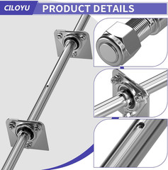 Heavy Duty DIY Steel 44″ Go Kart Live Axle Kit 1″ Diameter 3/4″ Step down 3/4-16