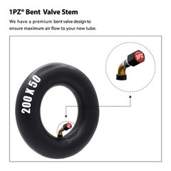 1PZ X02-20W 200×50 Inner Tubes 2 Pack Heavy Duty Electric Scooter Tire Tube R…