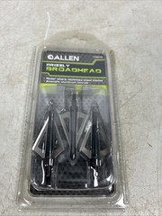 Allen Grizzly Broadheads 125 Grain 3 Blade 3 Pk Fixed Blade Crossbow & Compound