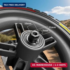 8.5×2.0 Inches Scooter Wheel Hub Tire with 110mm Disc Brake，Fit for Xioami M365/