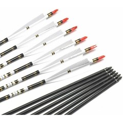12pcs Archery 30″ Hunting Carbon Arrows Turkey Feathers Shooting Target Practice