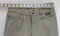 Kerrits Affinity Ice Fil Full Seat Breech XS Sand Light Green Silicone Grip Hors