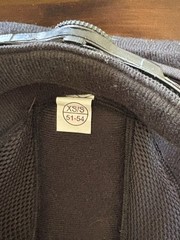 OVATION SEI PROTEGE GRAPHITE EQUESTRIAN RIDING HELMET WITH STORAGE BAG XS/S