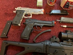 Airsoft Lot M82 Double Eagle, Beretta 92FS, StingerP30 And More!
