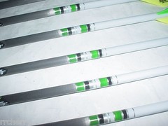 12 Gold Tip XT Hunter 400 Carbon Arrows Custom White Dip Crest/Blazer Vanes