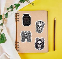 30Pcs Random Cool Aesthetic Dark Romance Horror Gothic Book Waterproof Stickers
