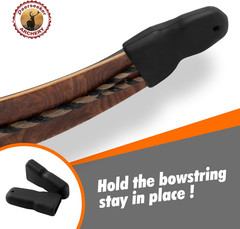 Deerseeker Recurve Bow Tip Protector 2 Pack Silicone Longbow Tip Guard