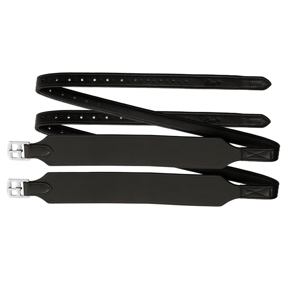 Exion Wide Stability Stirrup Leathers 2.25” Nylon Core Dressage Jumping