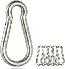 Stainless Steel Carabiner Clip Spring Snap Hook for Outdoor Camping Gear