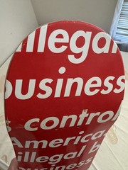 Supreme Illegal Business Controls America SS18 Red Skateboard Deck Bape Gucci