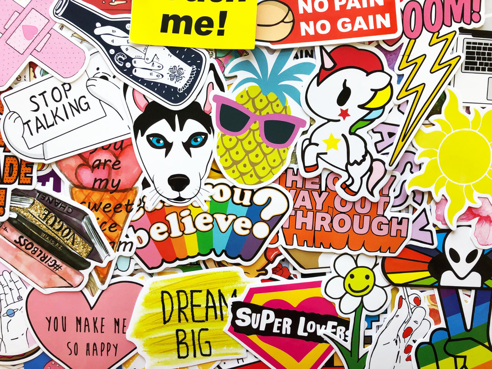 100 Sticker Pack Cool Animals Art Design Decals Laptop Skateboard Car Bumper #CA