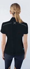 Chestnut Bay Performance Rider Sky Cool Short Sleeve-M-Black