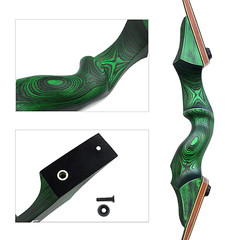Archery Hunting Left Hand 60in 30-60lbs Handmade Takedown Recurve Bows Wooden
