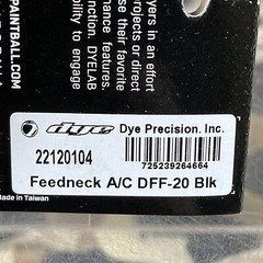 NEW Dye DFF-20 Autococker Clamping Feed Neck – Polished Black