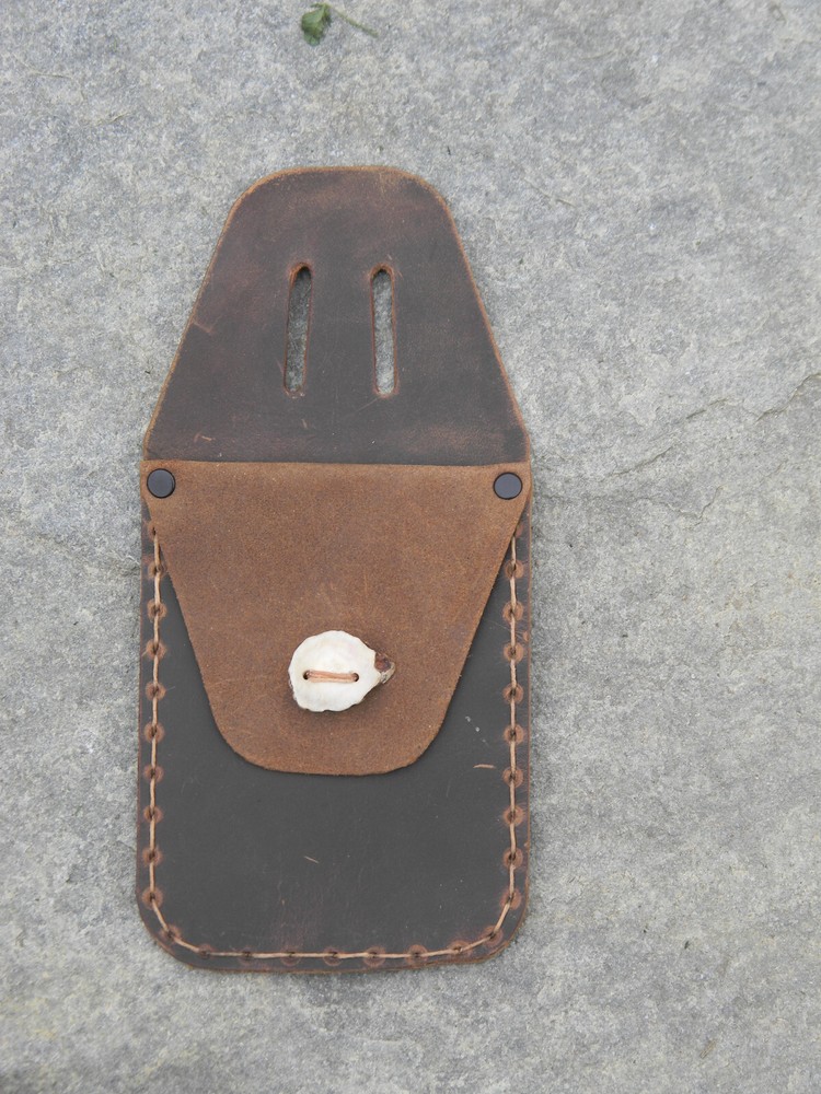 EFA POCKET QUIVER WITH CRAZY HORSE LEATHER FOR RECURVE OR LONGBOW