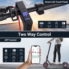 350W Adult Foldable Electric Scooter 15mph Max Speed Motor 8.5″ Tires 20M Range