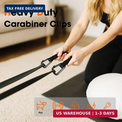 Carabiner Clips, 900 LBS 2.5″ Iron Heavy Duty Caribeaners for Hammocks, Camping