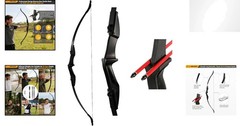 Lightweight 57-inch Ambidextrous Recurve Bow for Teens – 20lbs to 40lbs Draw