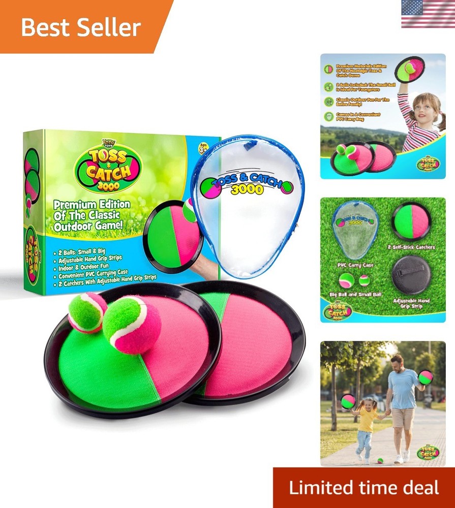 Multi-Color Toss and Catch Game Set – Outdoor Activity for All Ages, 4 Pieces