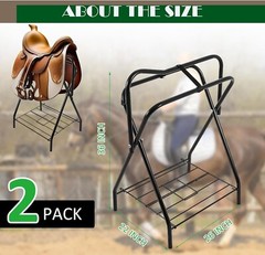 Foldable Freestanding Saddle Rack Stand 26 x 19 x 33 inches.