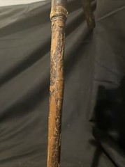 Victorian Burlesque Wood And Leather Riding Crop 19 In