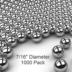 1000 qty 7/16″ Inch Steel Shot Slingshot Ammo Balls