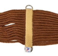 🌟Mohair Blend 27 Strand Double Weave Roper Horse Cinch, Blue Red 32″ 34″ 36″