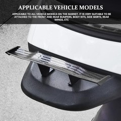 Universal Car Mini Spoiler Wing, 6.7 Inch Auto Rear Tail Wing, Mini Carbon