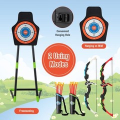 Kids Boy’s Girl Bow & Arrow Archery Set Outdoor Shooting Game w/ Target