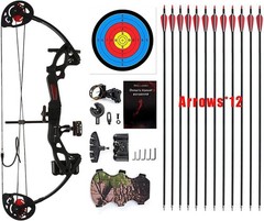 Youth Compound Bow Archery Set, 19”-28” Length, 15-29 lbs^