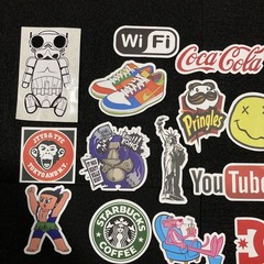 Stickers Pack Pop Culture Cartoon Skating Skater Skate 24 Piece Sticker Lot