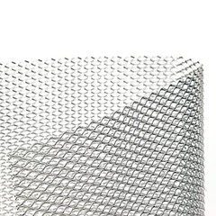 47 x 15.7 inches Car Grill Mesh Sheet Tone Aluminum 3 x 6 mm Rhombus Silver