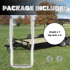 U-Bolt Spare Tire Carrier Holder Bracket for Trailer Side Mount Zinc Plated