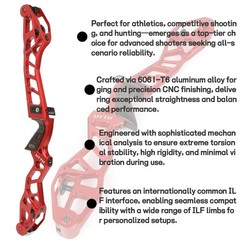 ILF Bow Riser 23″ 25″ CNC Aluminum Takedown Recurve Bow Handle Archery Hunting
