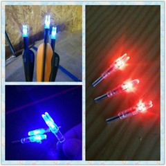 US Automatic LED Shooting Archery Arrows Lighted Nocks ID 6.2mm Arrow Nock Tail