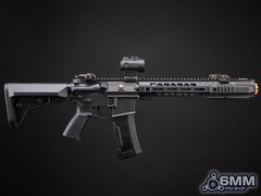 6mmProShop SAI Licensed GRY Electronic AEG Airsoft Rifle – Black – 10.5″