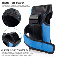 Knee Pads Elbow Pads Wrist Guards for Kids, 6 in 1 Protective Gear for Skateb…
