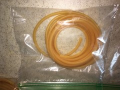 9 foot Natural Latex Rubber Surgical Tubing 1/8″ ID x 1/32″ wall *sling shot