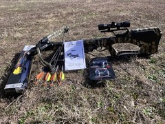 Barnett Quad 400 Camo Crossbow Scope Quiver Bolts Cocking Device Broadheads Wax