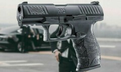 Umarex T4E Walther PPQ M2 .43 Cal Paintball Pistol with Pack of 50 Rubber Balls