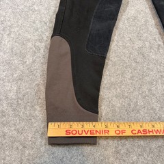 Dover Saddlery Black Wellesley Classic Piped Knee Patch Breech Women’s Size 26