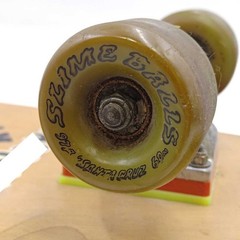 Used STORMY Original Skateboard AIRTRACKS Trucks Santa Cruz SLIME BALLS 60mm 97A