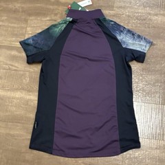 Horseware New Aveen short sleeve quarter zip shirt Elderberry XL $69 purple F4