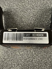 CRBN C-Spec ZERO lens. Lowlight: Lt. Grey- Red Mirror. BNIB!