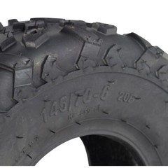 145/70-6 Tire with Knobby Tread for Coleman CC100X/CT100U Mini Bikes (Set of 2)
