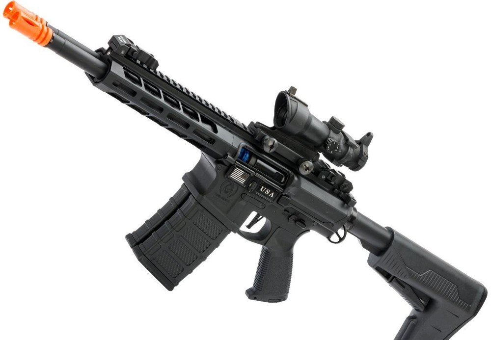 Classic Army DT-4 Double Barrel Carbine Airsoft AEG Rifle – Black 330-350 FPS